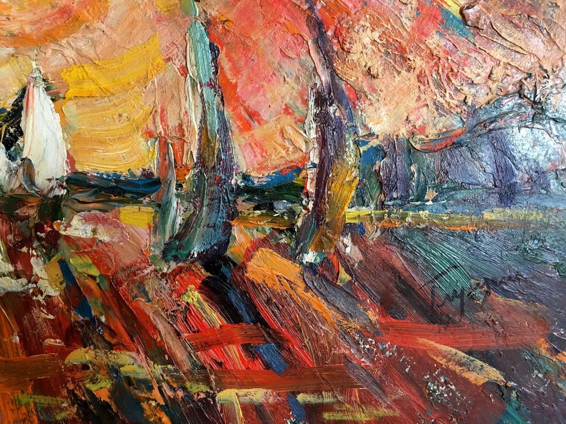 Glushchenko Nikolay Petrovich Oil painting The sun - 6