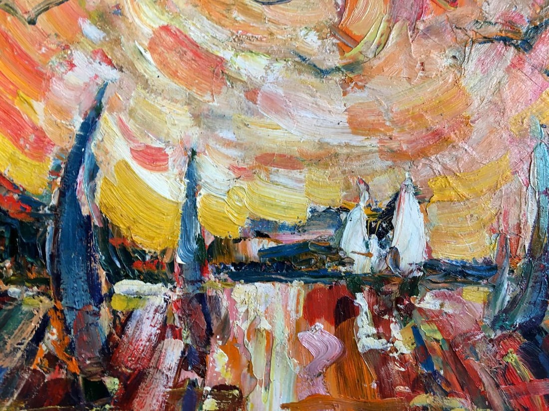 Glushchenko Nikolay Petrovich Oil painting The sun - 7