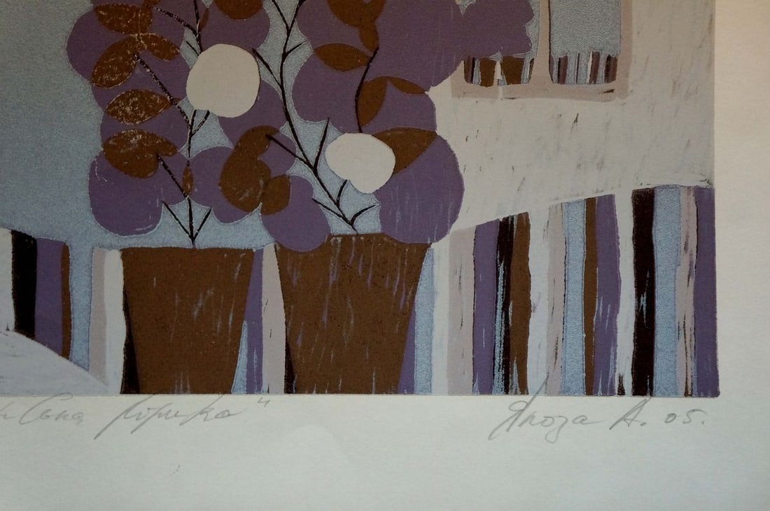 Abstract painting Portrait of a woman Albina Yaloz - 5