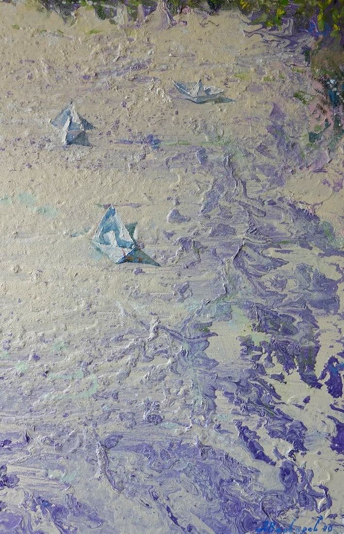 Oil painting Flood water Varvarov Anatoly Viktorovich: Title: Oil painting Flood water Varvarov Anatoly Viktorovich Description: №Varv 7 *** ABOUT THIS PAINTING *** * TITLE: "Flood water" * ARTISTS: Varvarov Anatoly Viktorovich * SIZE: 40x60