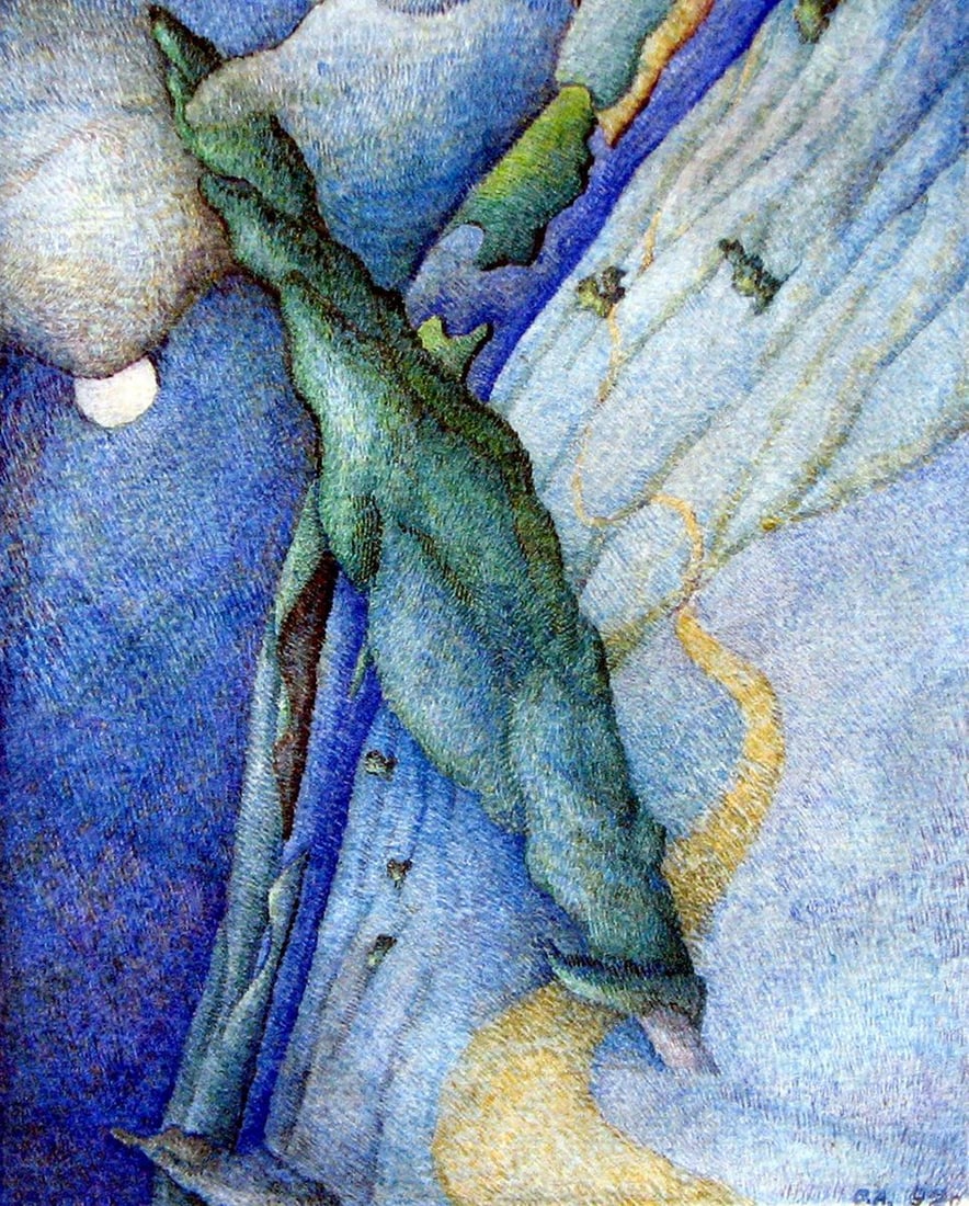 Abstract watercolor painting Poplar heart Varvarov Anatoly Viktorovich: Title: Abstract watercolor painting Poplar heart Varvarov Anatoly Viktorovich Description: №Varv 92 *** ABOUT THIS PAINTING *** * TITLE: "Poplar heart" * ARTISTS: Varvarov Anatoly Viktorovich *