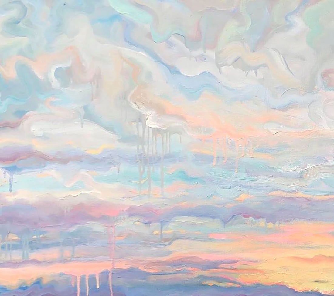 Oil painting It seems the rain is starting Procach Olesia - 2