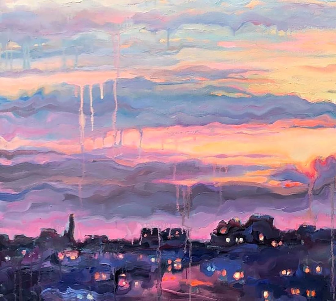 Oil painting It seems the rain is starting Procach Olesia - 4