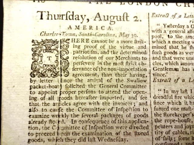 1770 London Chronicle War Between Russia and Turks - 4