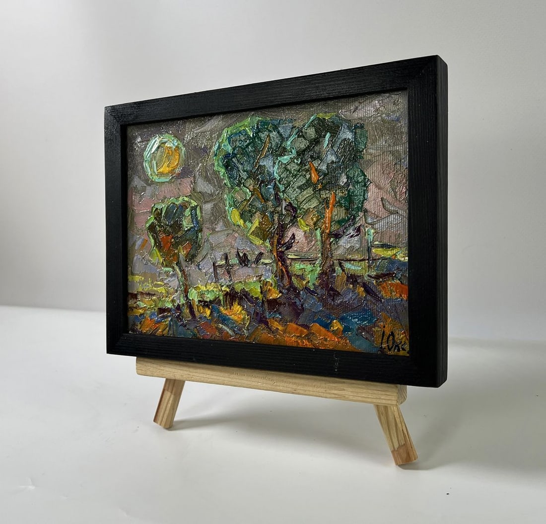Oil painting Moonlit night Oksana Ivanyuk - 2