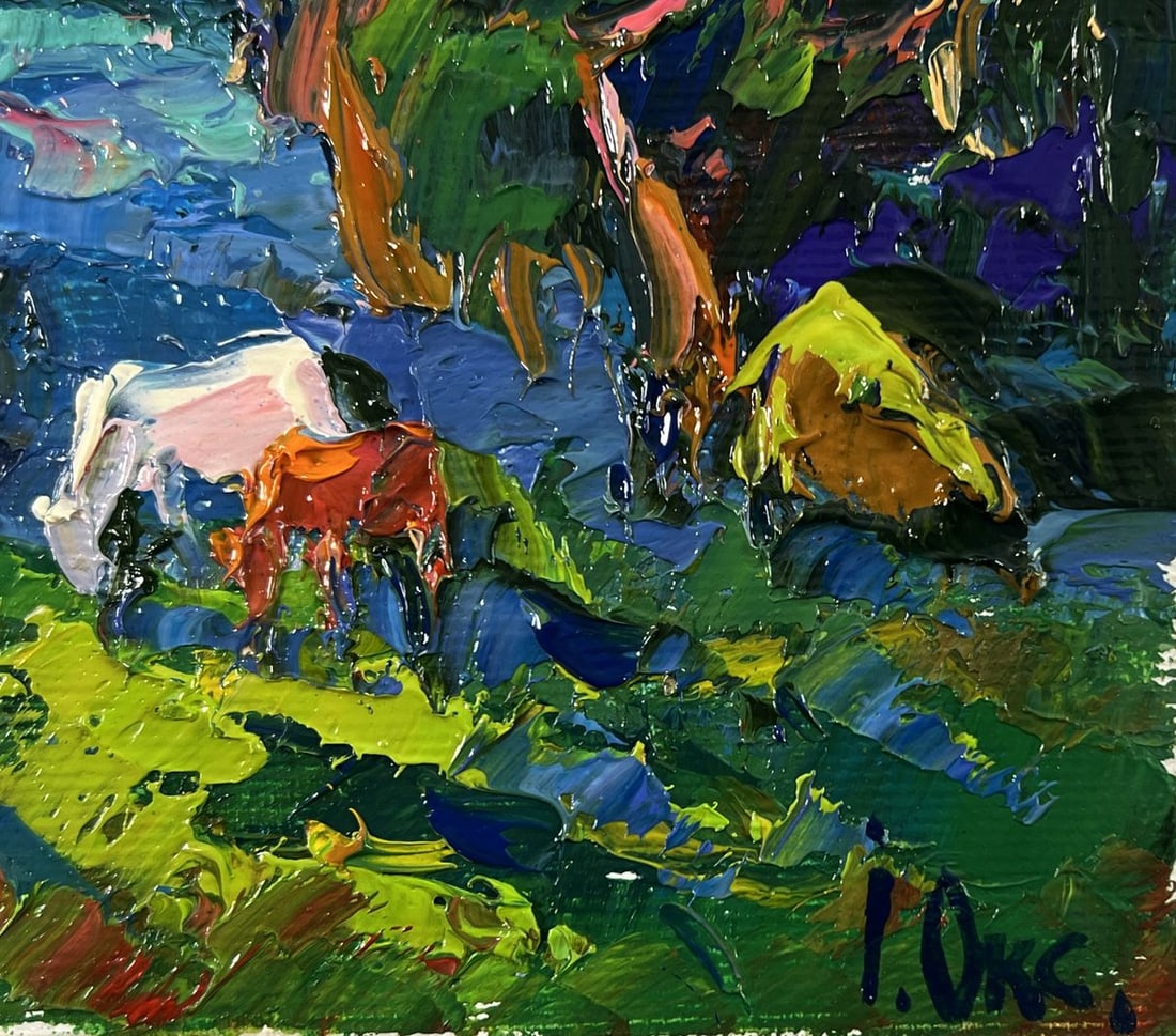 Oil painting Morning nature Oksana Ivanyuk - 5
