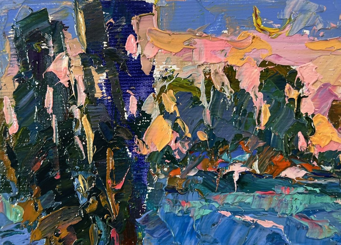 Oil painting Morning nature Oksana Ivanyuk - 7