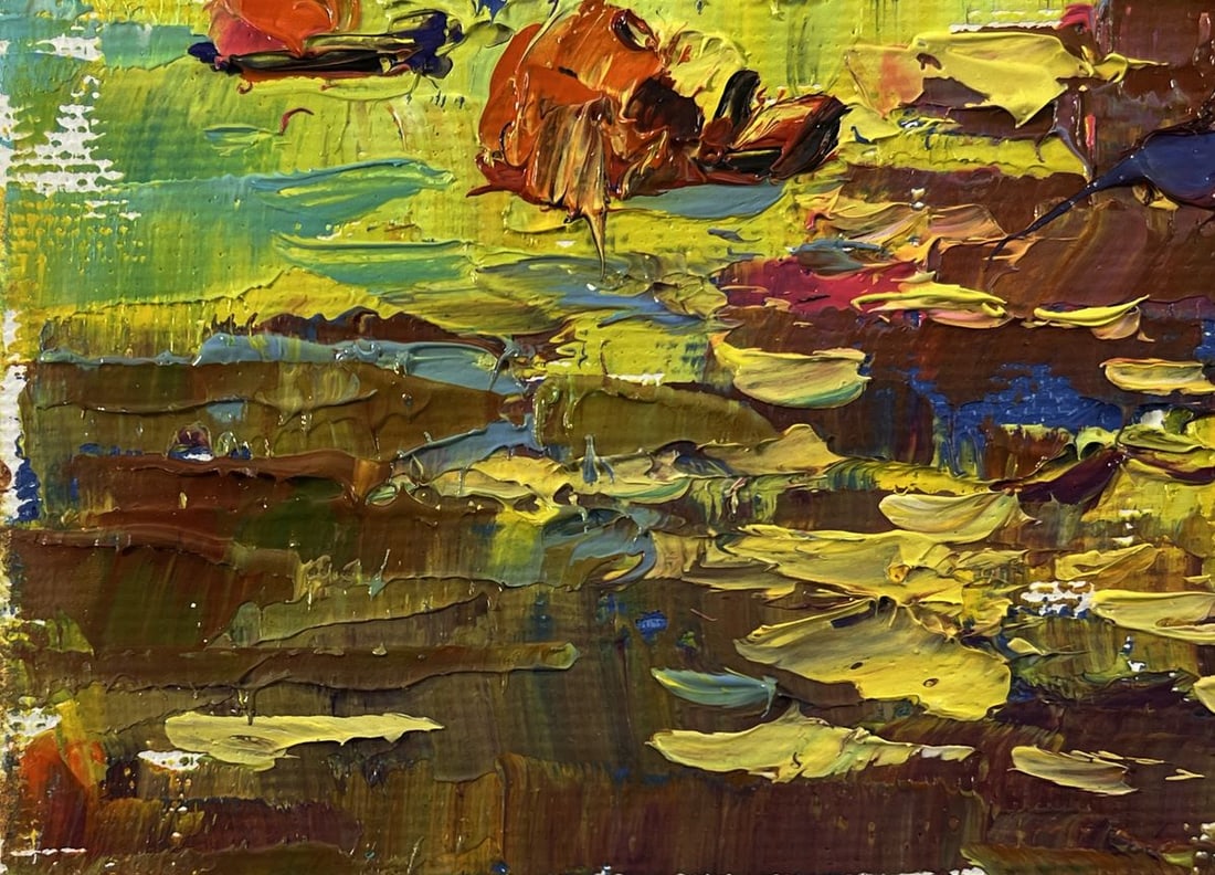 Oil painting Evening on the river Oleksiy Ivanyuk - 6