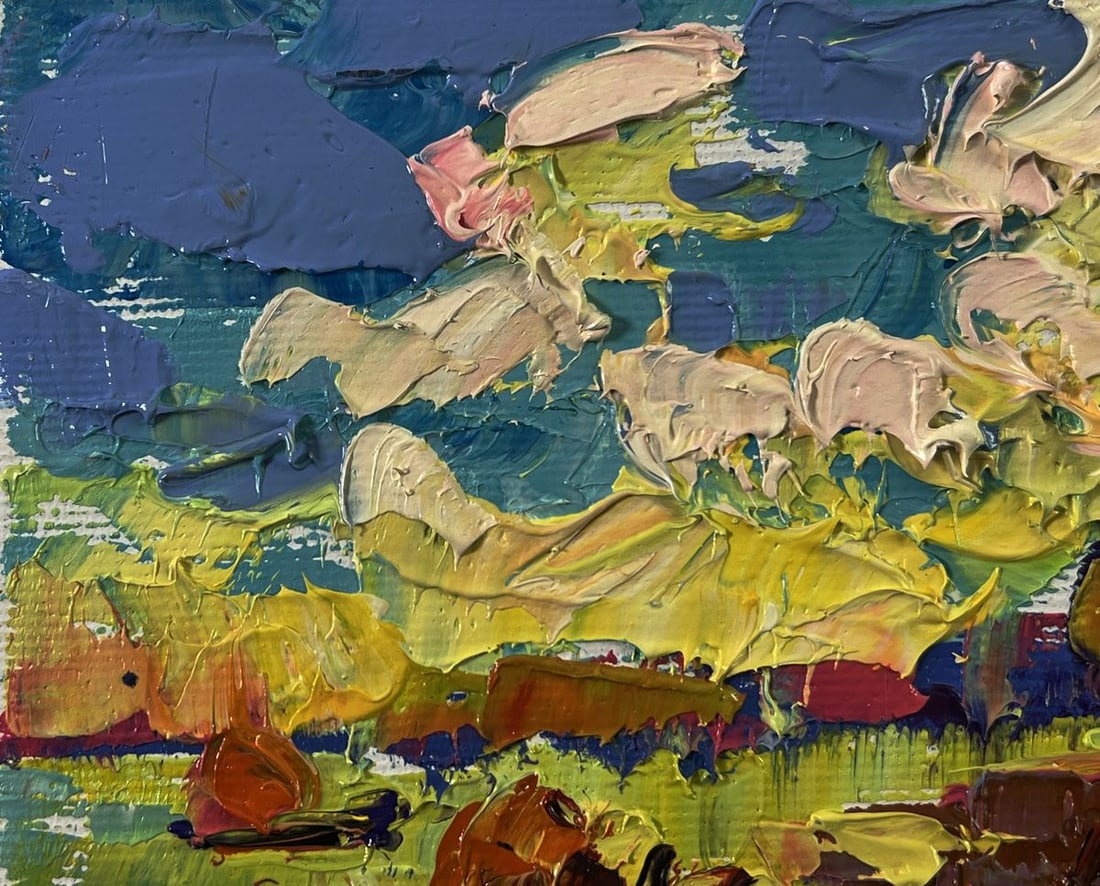 Oil painting Evening on the river Oleksiy Ivanyuk - 7