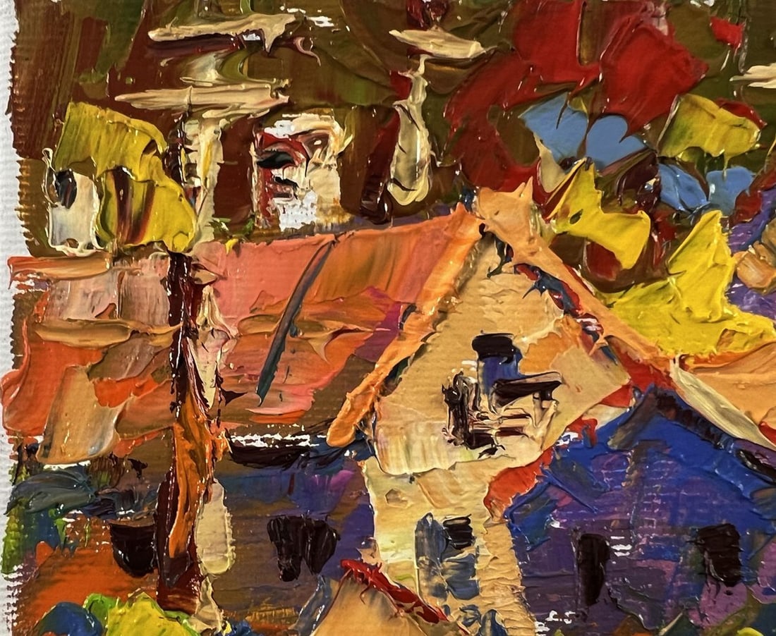 Oil painting Summer village heat Oleksiy Ivanyuk - 7