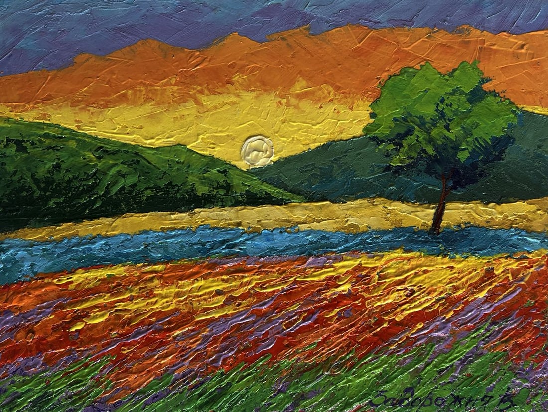 Oil painting A light breeze in the evening V. Zadorozhnya - 3