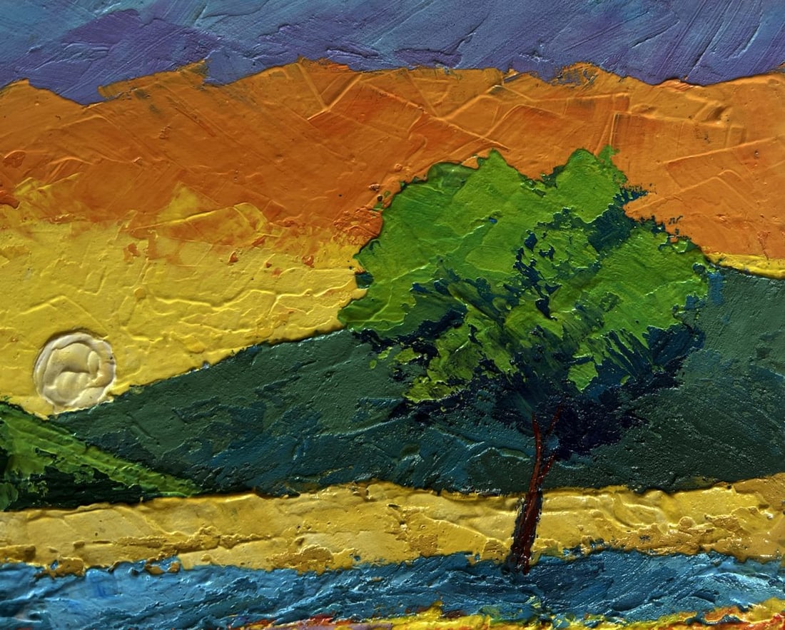 Oil painting A light breeze in the evening V. Zadorozhnya - 4