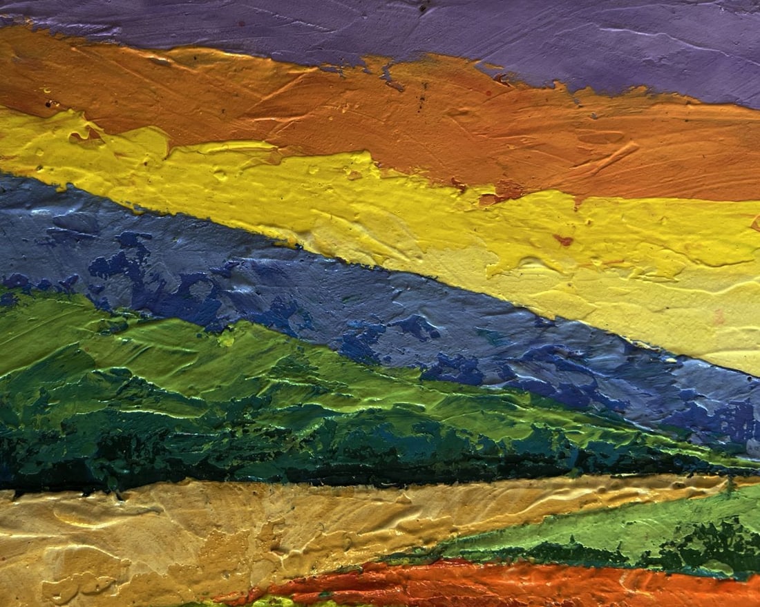 Oil painting Flower fields and sunset V. Zadorozhnya - 4