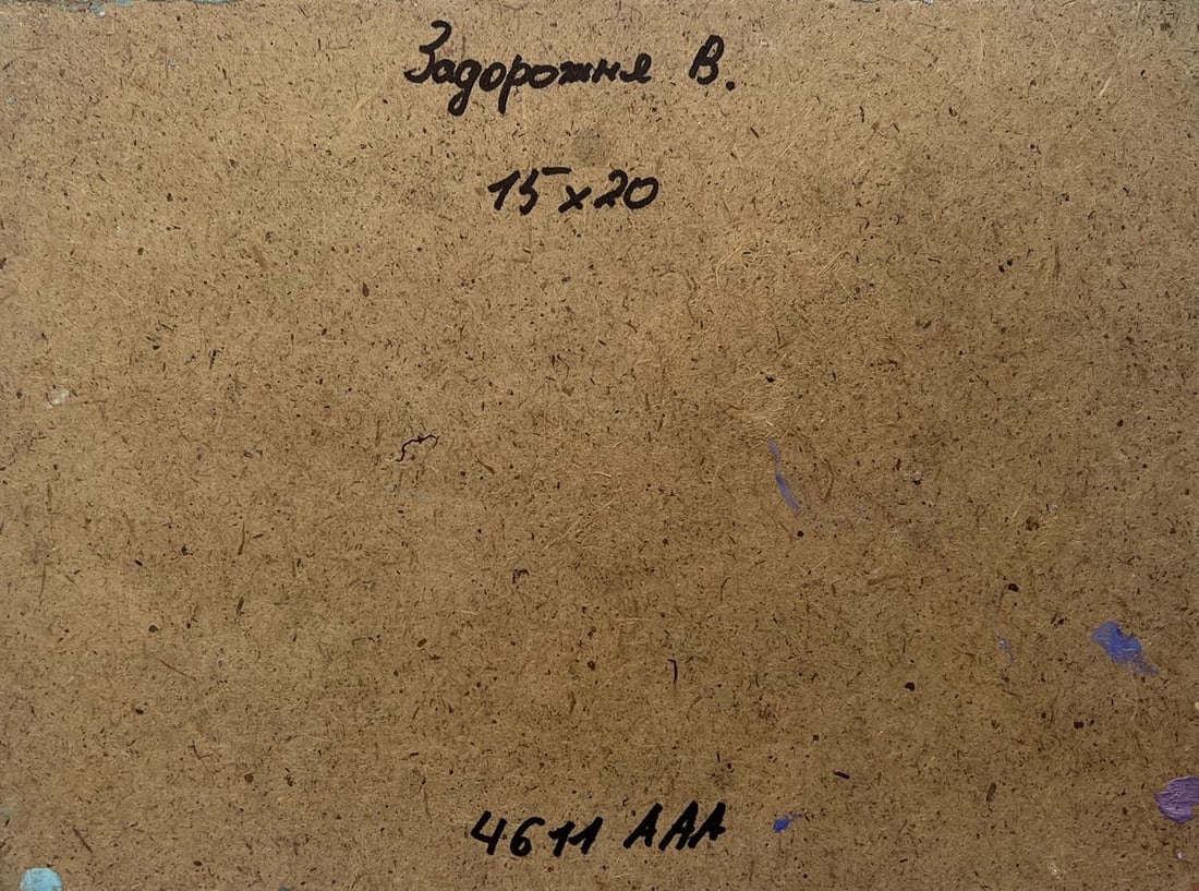 Oil painting Fiery sunset behind the mountains V. Zadorozhnya - 8