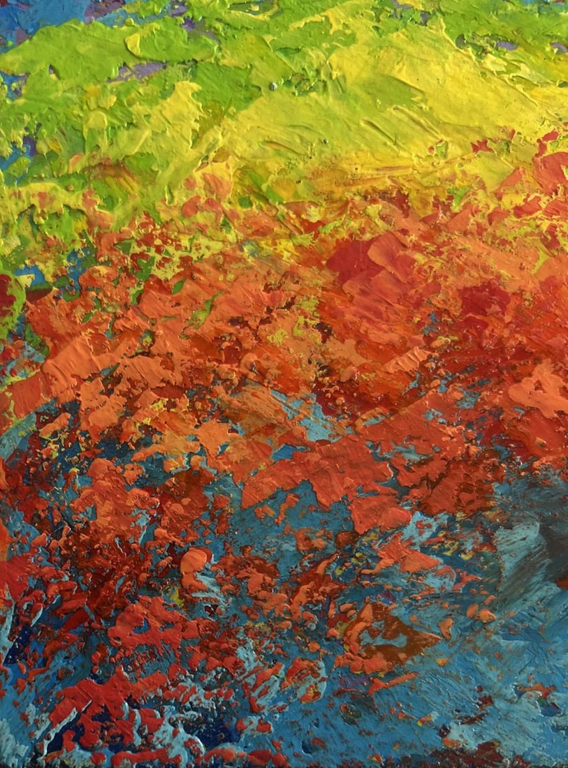 Oil painting The last rays over the forest V. Zadorozhnya - 6