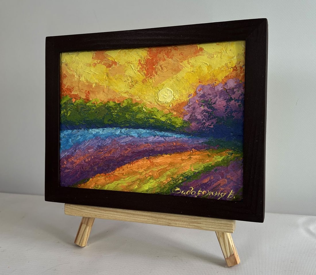 Oil painting The spring scent of blooming fields V. Zadorozhnya - 2