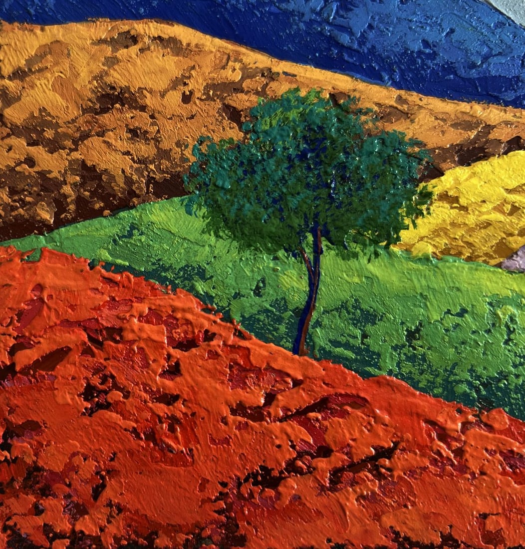 Oil painting Romantic evening in the mountains V. Zadorozhnya - 6