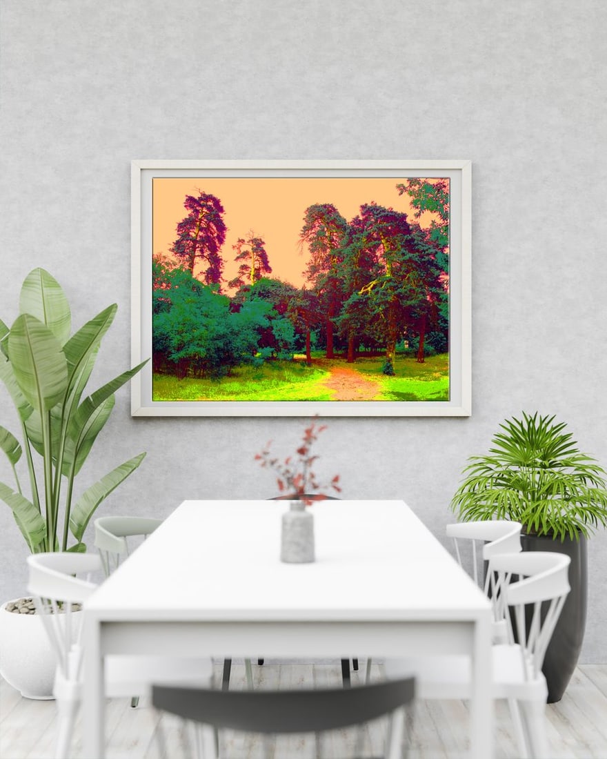 Oil painting Sunset in the forest Boris Serdyuk - 2