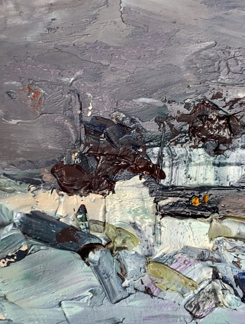 Oil painting Winter and evening Alexander Cherednichenko - 10