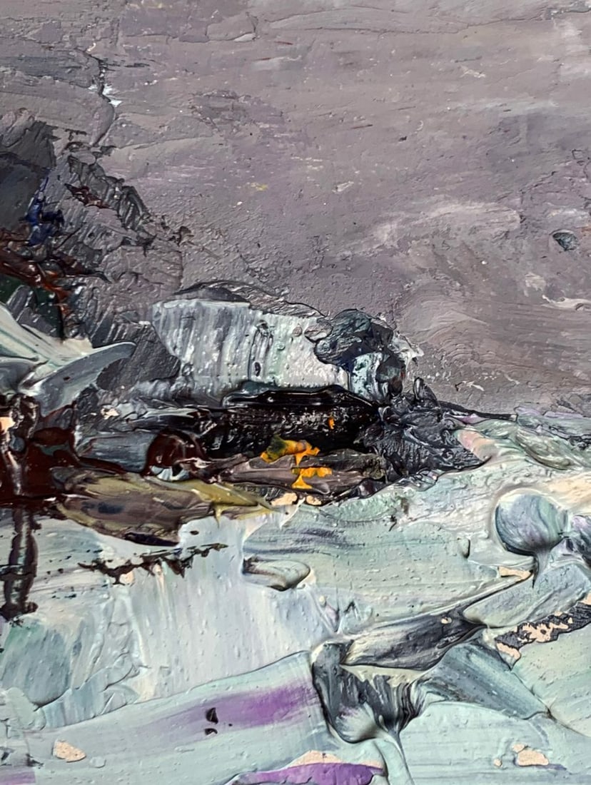 Oil painting Winter and evening Alexander Cherednichenko - 7