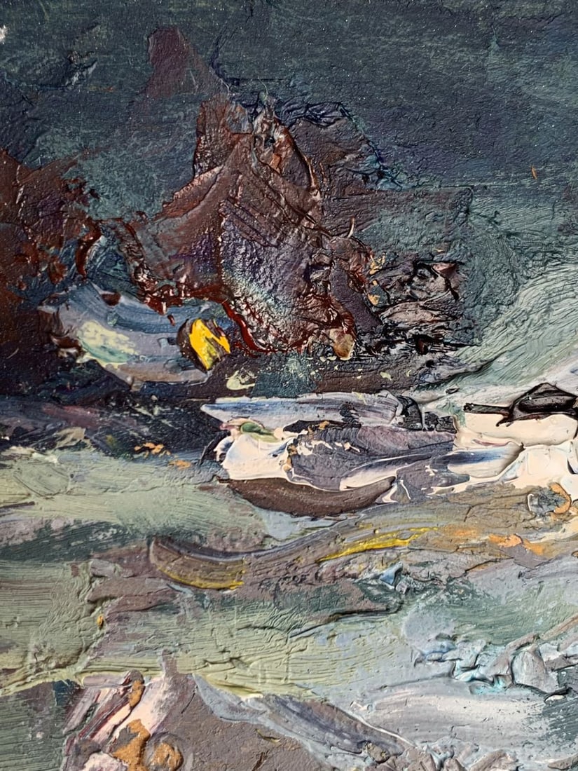 Oil painting Moonlit winter night Alexander Cherednichenko - 4