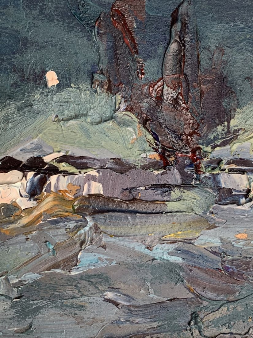 Oil painting Moonlit winter night Alexander Cherednichenko - 7