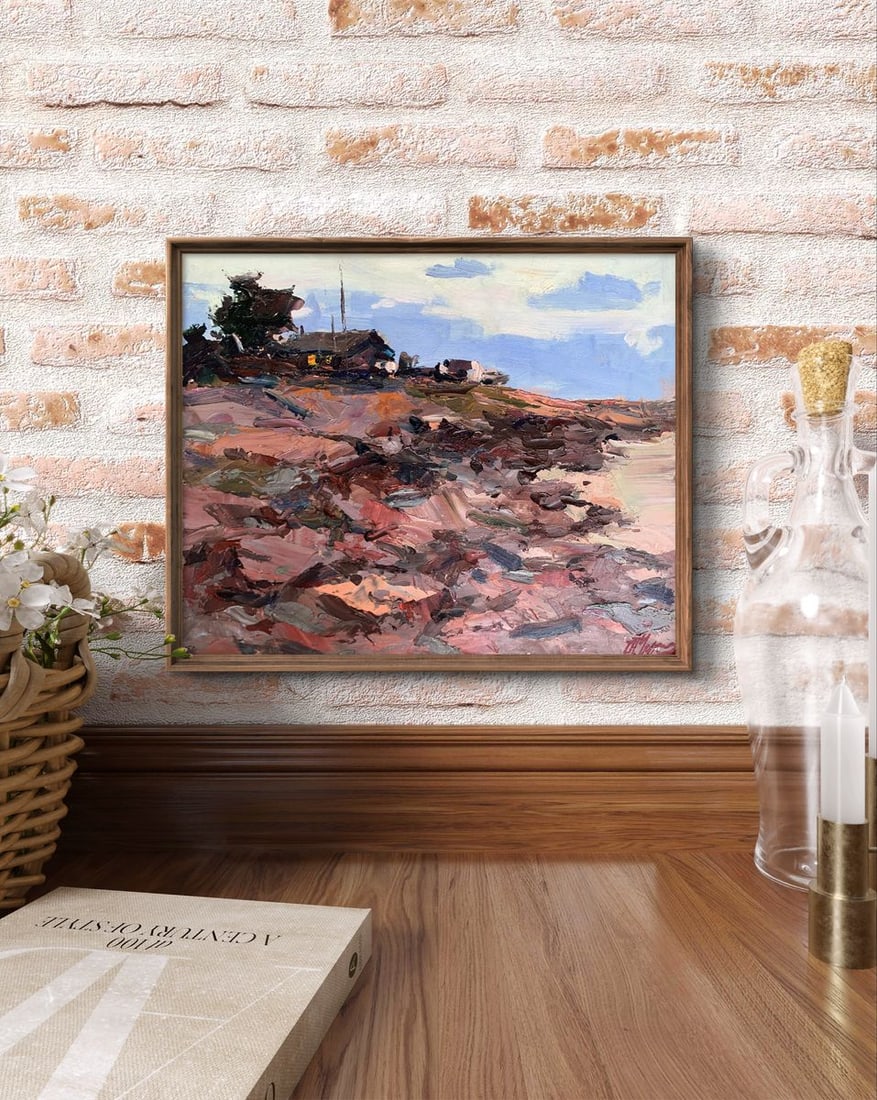 Oil painting Evening shore Alexander Cherednichenko - 2