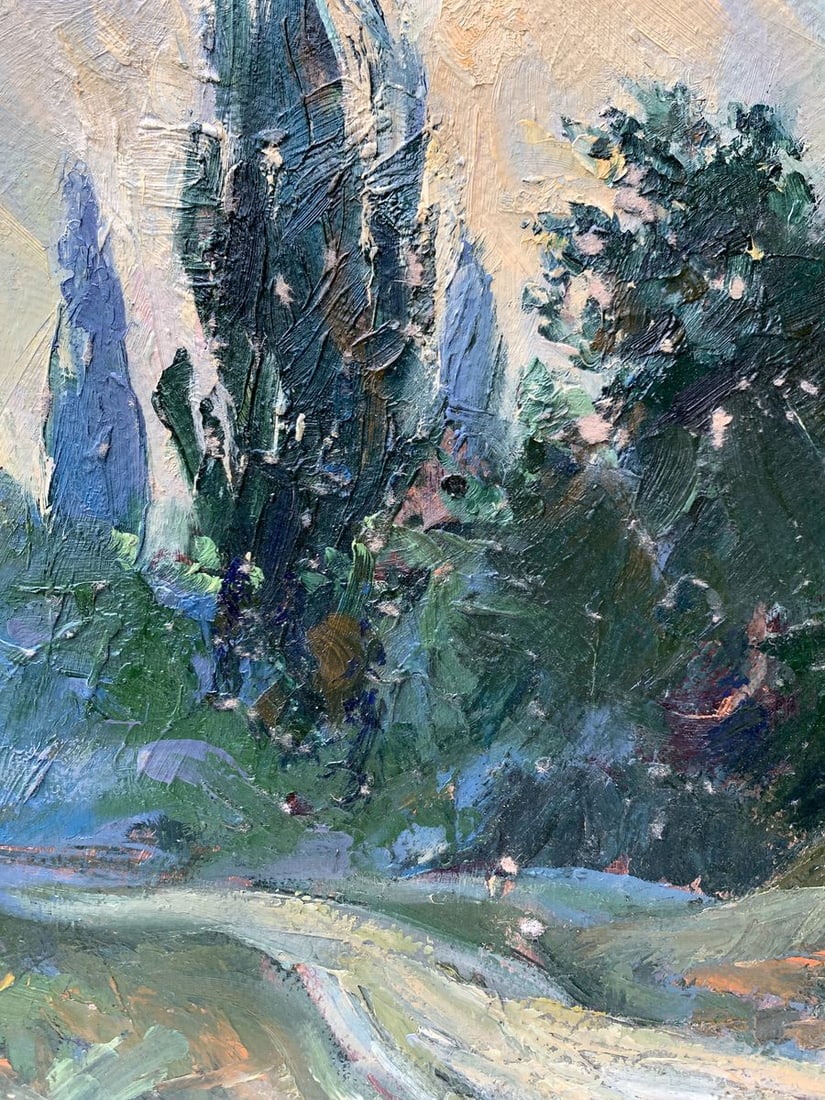 Oil painting Yellow sunset Mykhailo Burdylo - 10