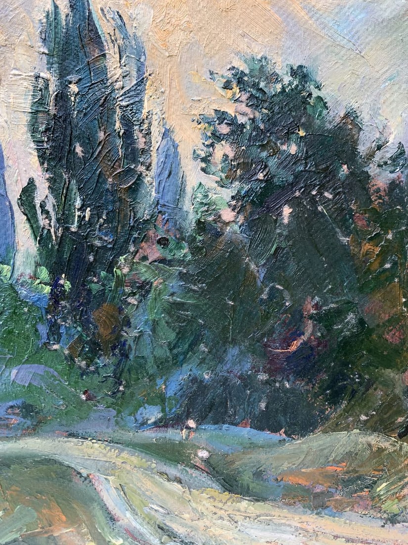 Oil painting Yellow sunset Mykhailo Burdylo - 11