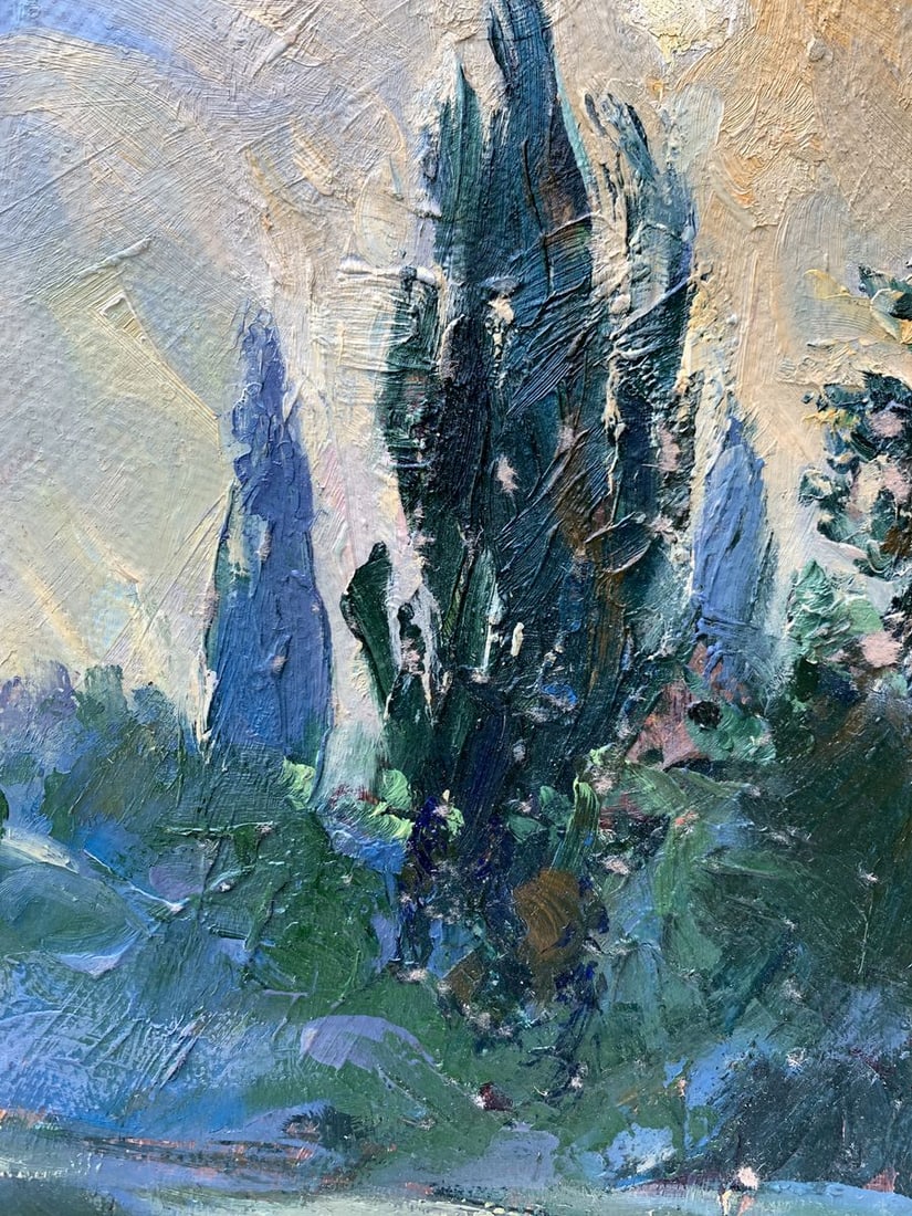 Oil painting Yellow sunset Mykhailo Burdylo - 6