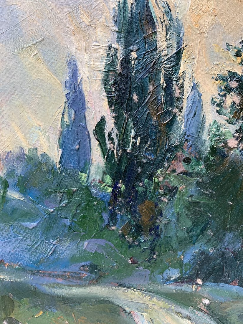 Oil painting Yellow sunset Mykhailo Burdylo - 8