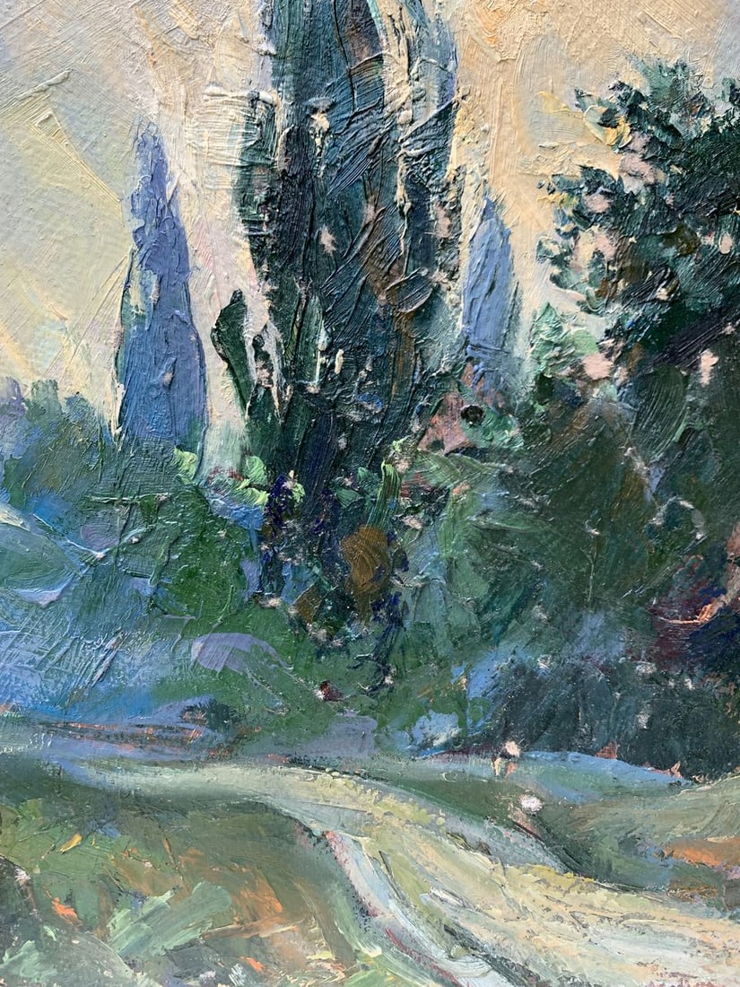 Oil painting Yellow sunset Mykhailo Burdylo - 9