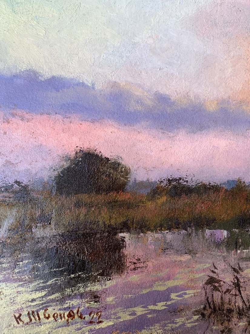 Oil painting Sun in the field Unknown artist - 5