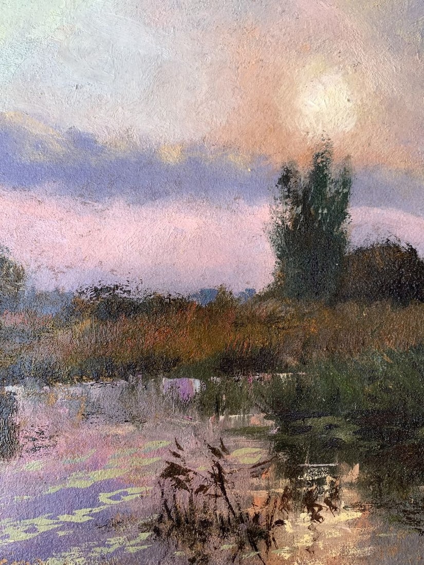 Oil painting Sun in the field Unknown artist - 7