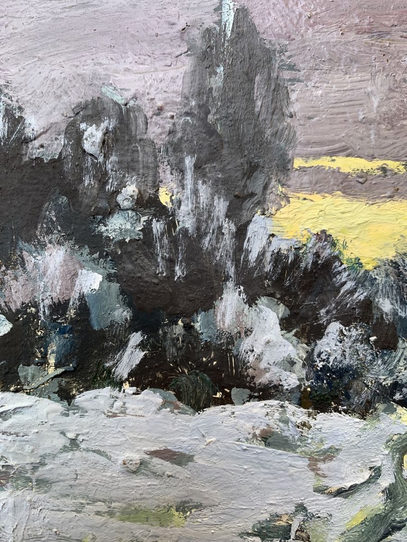 Oil painting The long awaited winter evening Leonid Maistrenko - 5