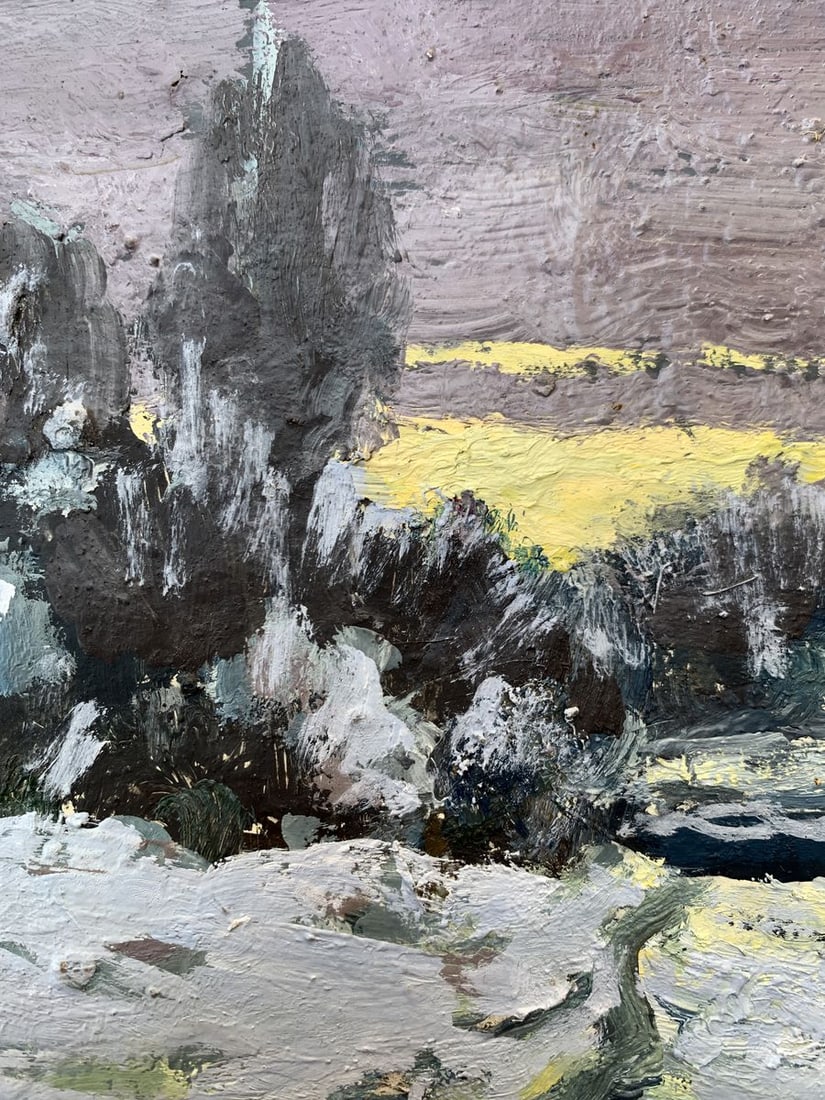 Oil painting The long awaited winter evening Leonid Maistrenko - 6