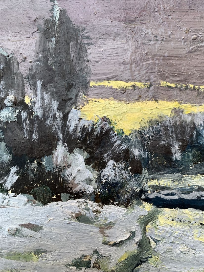 Oil painting The long awaited winter evening Leonid Maistrenko - 7