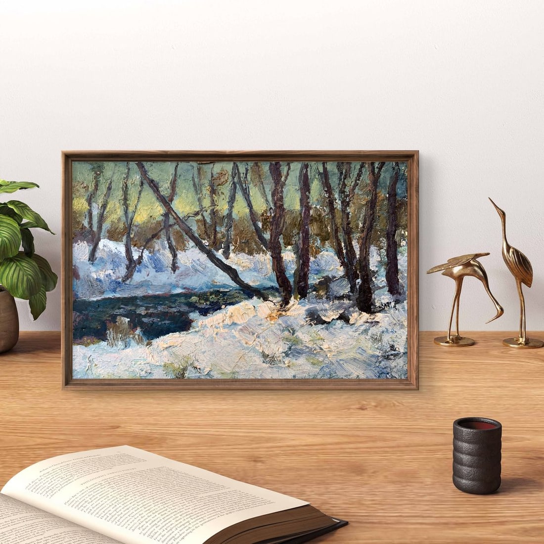 Oil painting Evening sun rays Leonid Maistrenko - 2