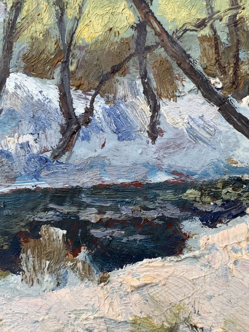 Oil painting Evening sun rays Leonid Maistrenko - 5