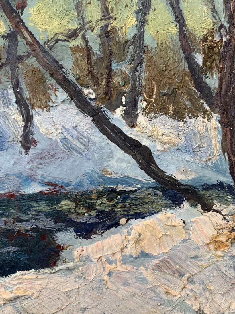 Oil painting Evening sun rays Leonid Maistrenko - 6