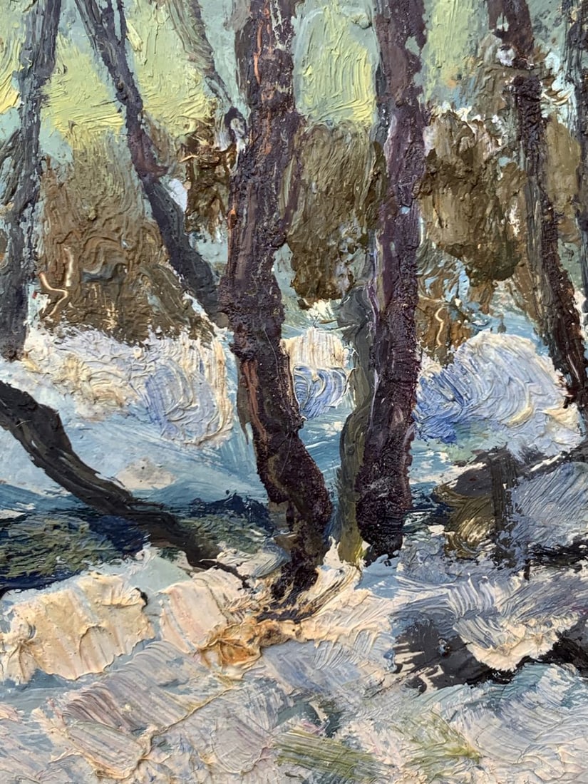 Oil painting Evening sun rays Leonid Maistrenko - 7