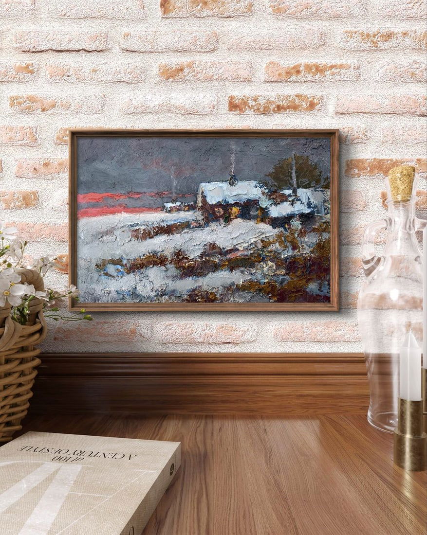 Oil painting Quiet village comfort Leonid Maistrenko - 2