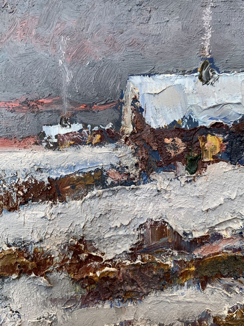 Oil painting Quiet village comfort Leonid Maistrenko - 6