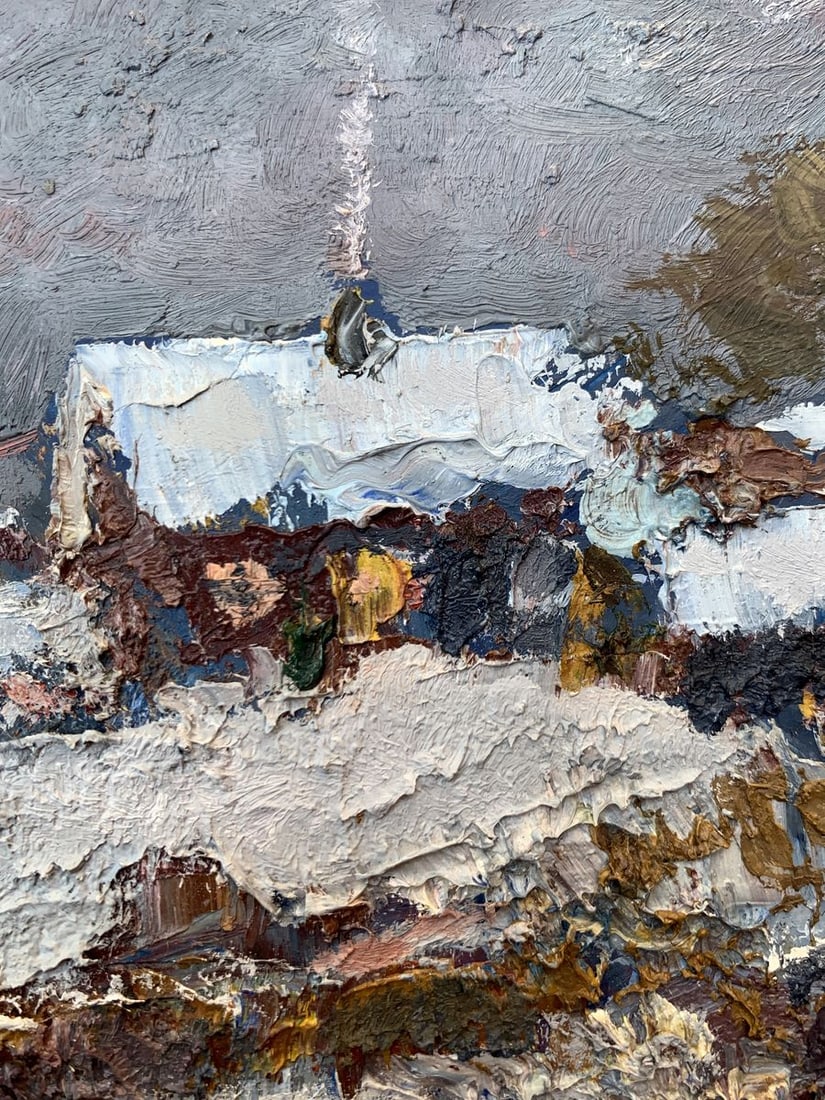 Oil painting Quiet village comfort Leonid Maistrenko - 8