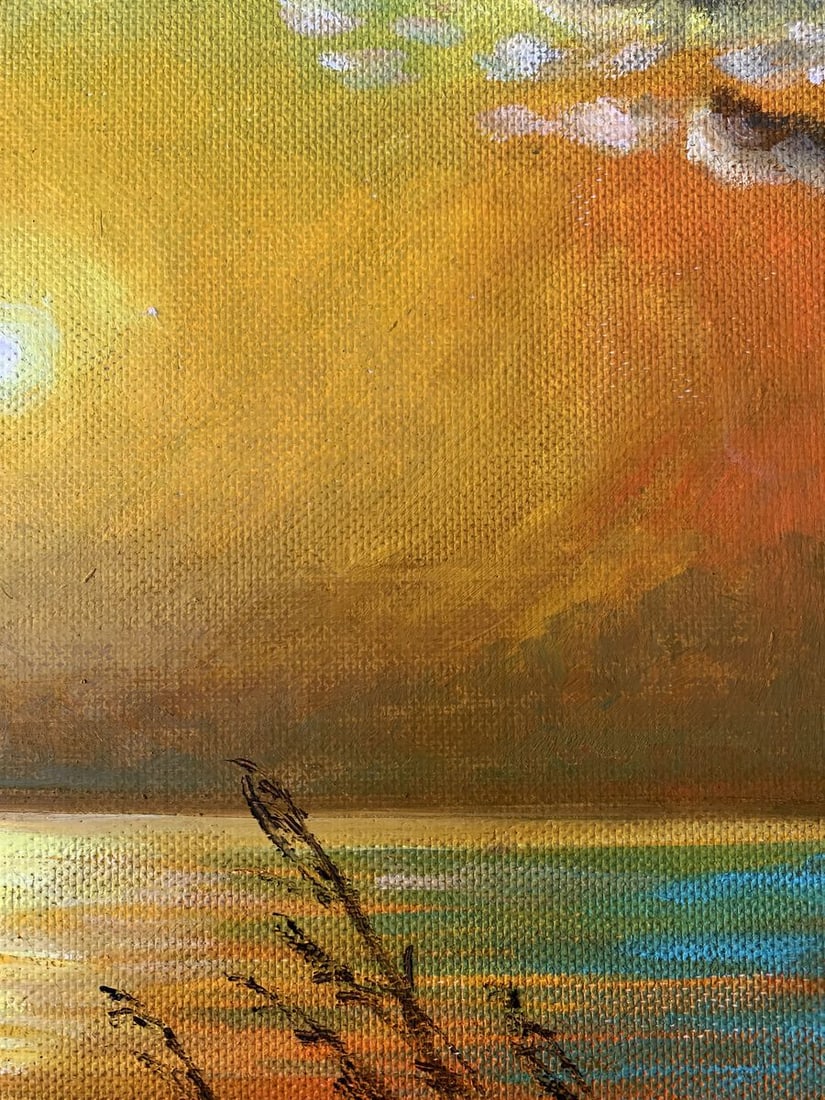 Oil painting Yellow sunset Valentina Simashchuk - 7