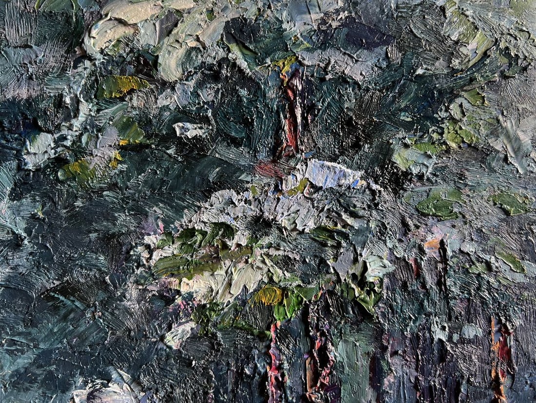 Oil painting Winter trail in the forest Boris Serdyuk - 6