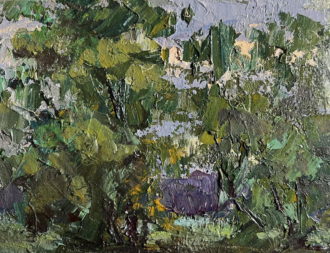 Oil painting Along the country road Boris Serdyuk - 6