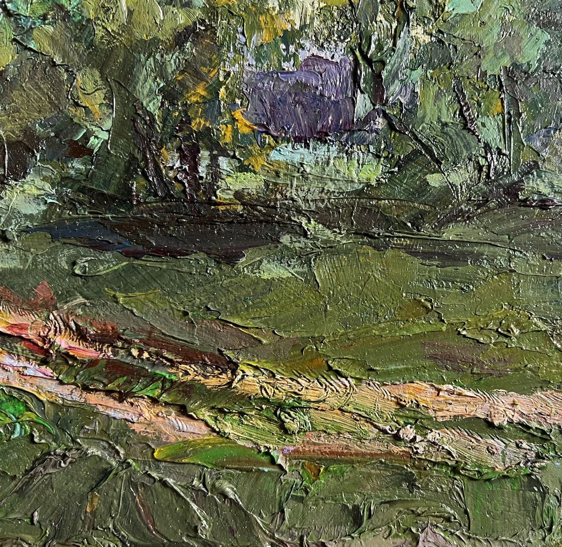 Oil painting Along the country road Boris Serdyuk - 7