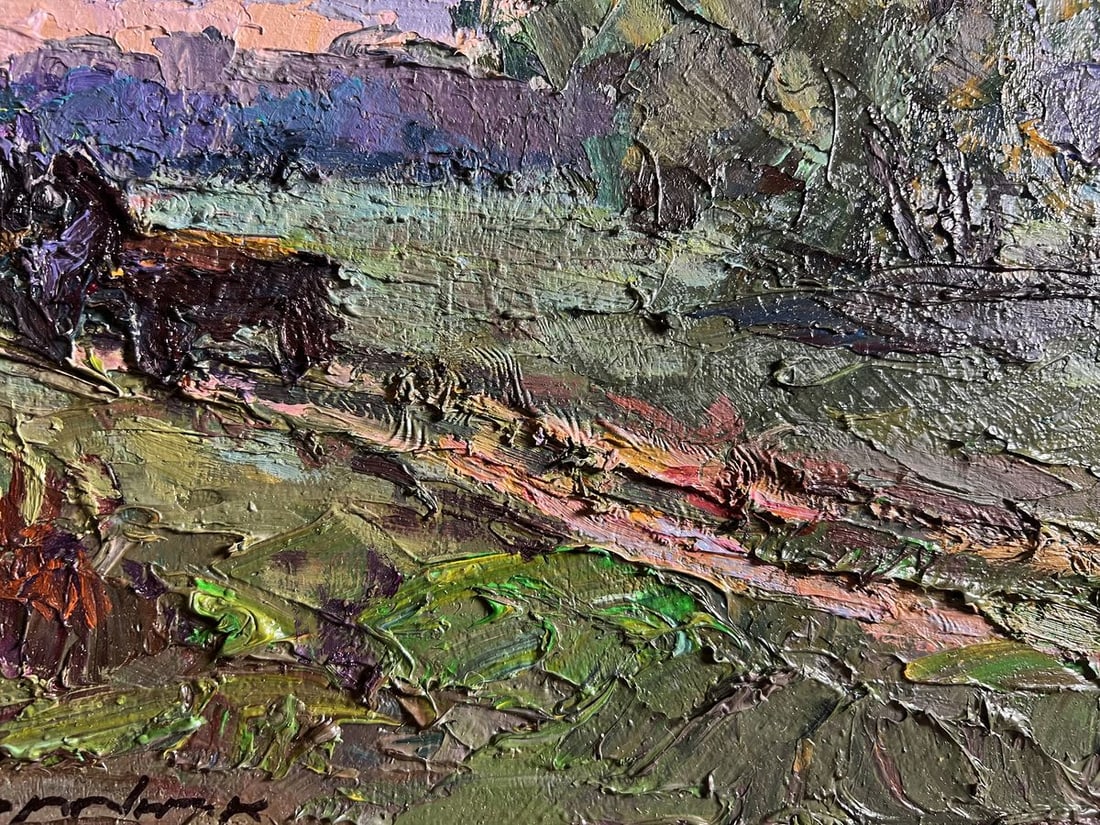 Oil painting Along the country road Boris Serdyuk - 8