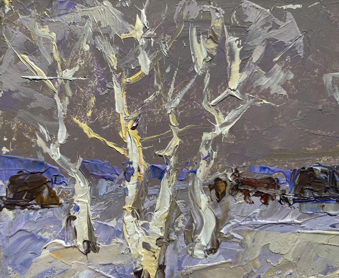 Oil painting The end of winter is coming soon Alex Kalenyuk - 4